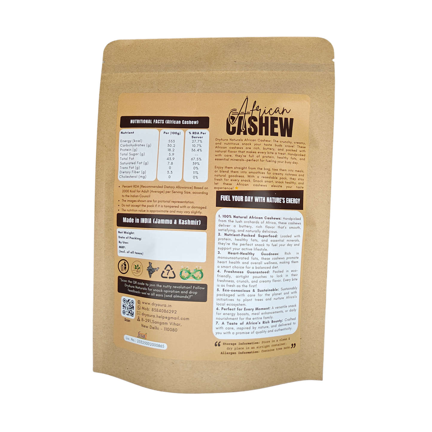 Premium African Kaju (Cashew Nuts) – Premium | Crunchy & Nutrient-Rich